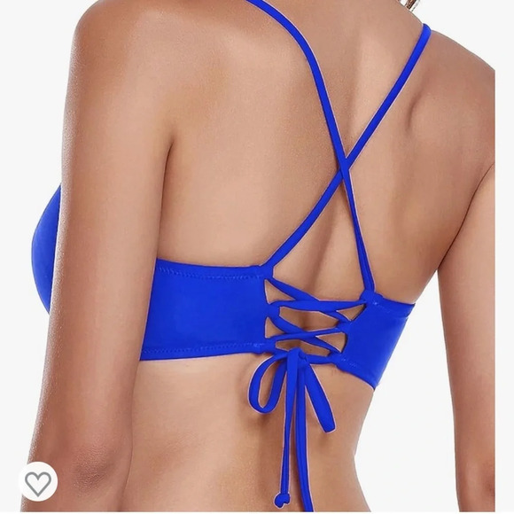 RELLECIGA Women's Strappy Bikini Top designed in Paris size L - Picture 7 of 8